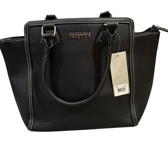 Kenneth Cole Jigsaw Faux Leather Tote - Picture 1 of 3